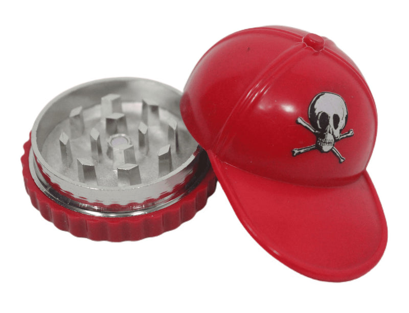 Metal Ball Cap Grinder - 46mm 2-Piece - Assorted Colours - Big Dog Distribution Ltd.