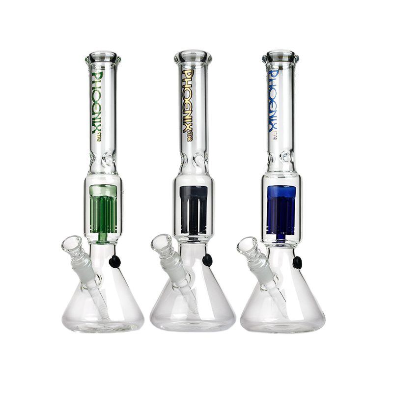 14" Phoenix 6-Arm TreePerc Bong - Assorted Colours