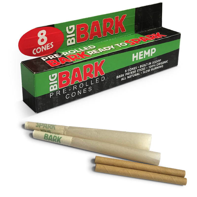 Big Bark 1 ¼ Hemp Pre-Rolled Cones - 24 Packs/Box