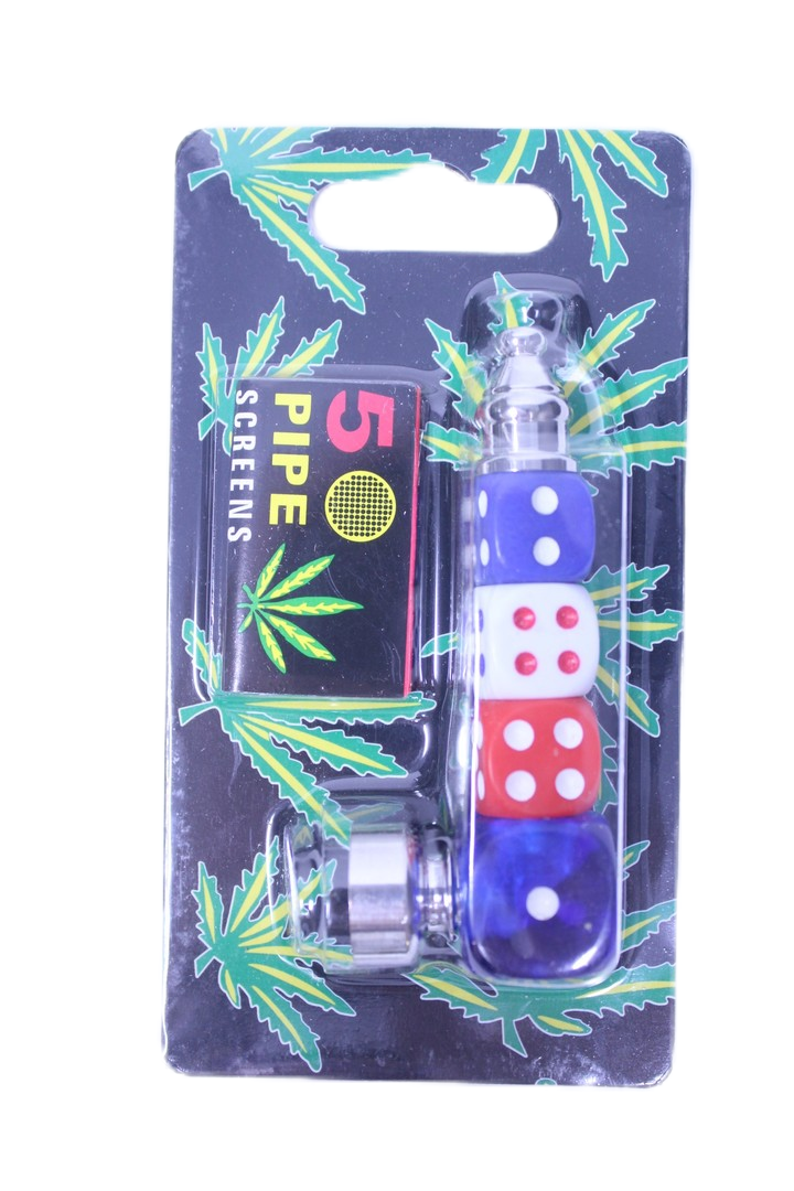 3.5“ Dice Metal Pipe 12pcs/Display - Big Dog Distribution Ltd.