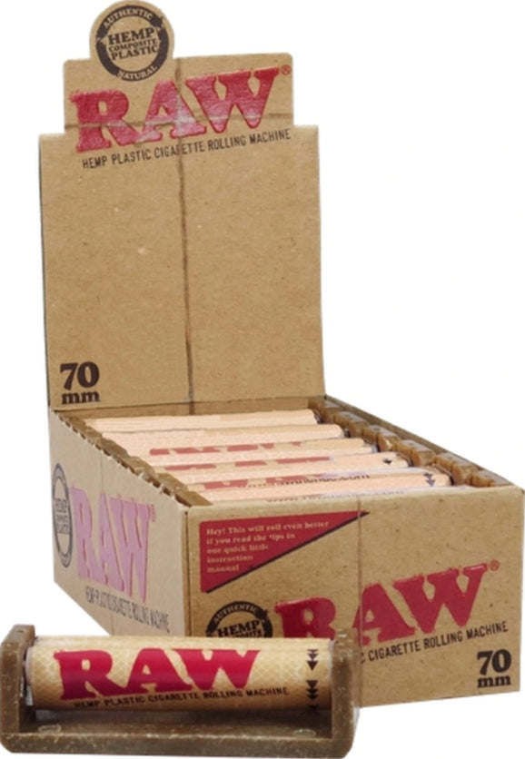 RAW Hemp Plastic Roller 70mm - Box of 12 - Big Dog Distribution Ltd.