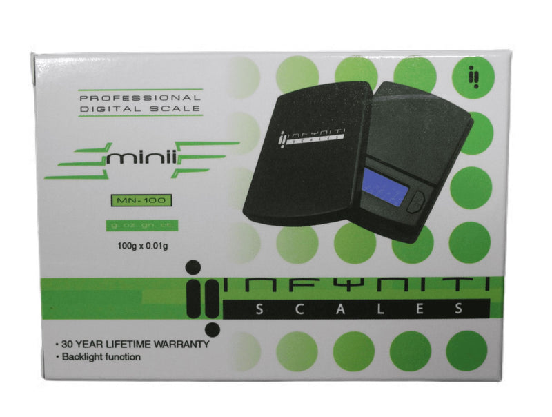 Infyniti Minii 100g digital scale, 100x0.01 - Big Dog Distribution Ltd.