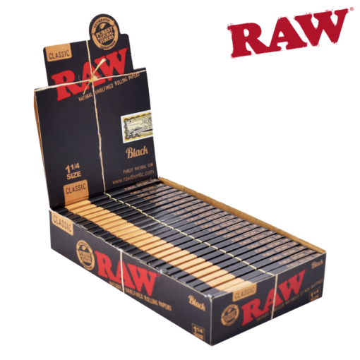 RAW BLACK 1¼ - 24 Packs/Box