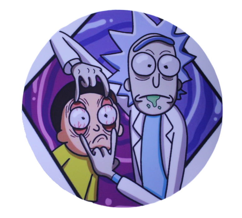 6" Rick & Morty Silicone Dab Mat