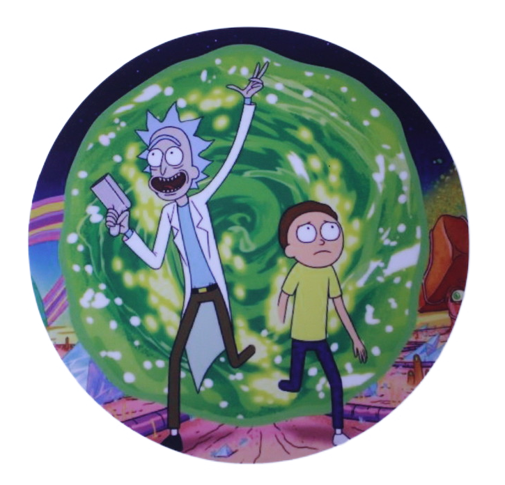 6" Rick & Morty Silicone Dab Mat