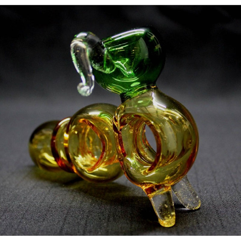 4.5" Two Rings Glass Hand Pipe - Big Dog Distribution Ltd.