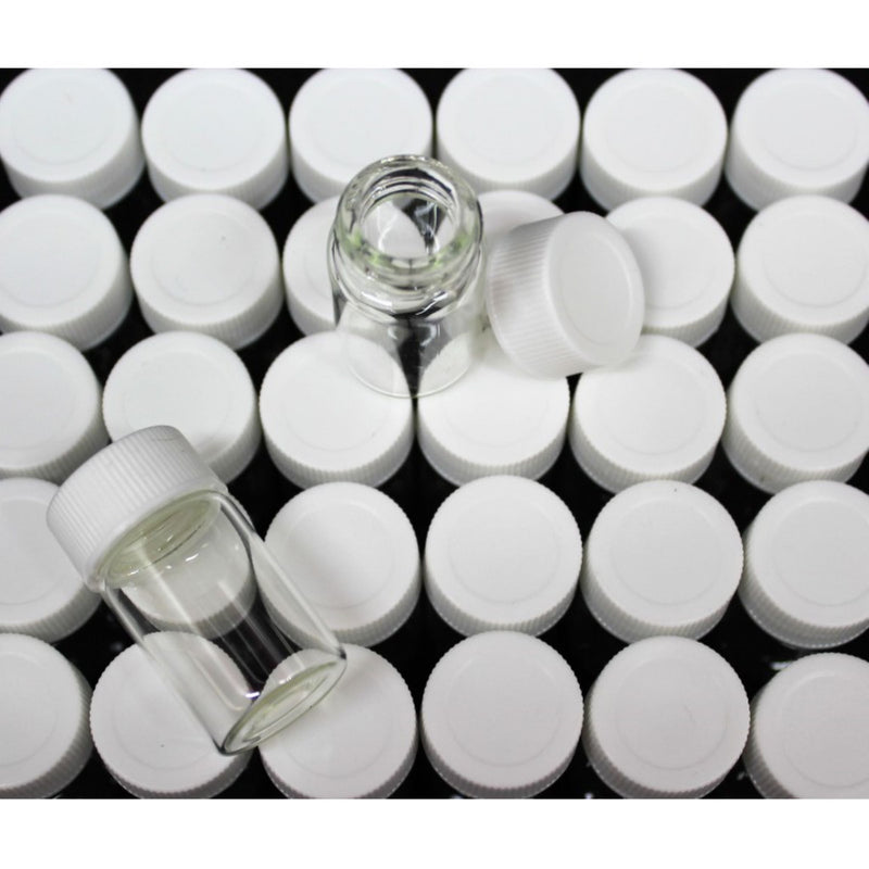 7g Glass Vials - 32pk - not suitable for liquid - Big Dog Distribution Ltd.