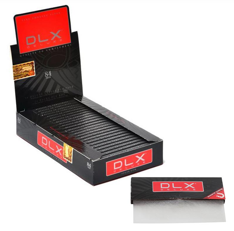 DLX 1¼ Rolling Papers with Magnetic Closure - 24 Packs/Box