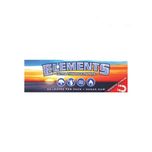 Elements 1 ¼ Rolling Papers with Magnetic Closure - 25 Packs/Box