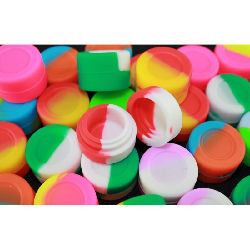 1ml Silicone Rounded Storage - Assorted Colours - Big Dog Distribution Ltd.