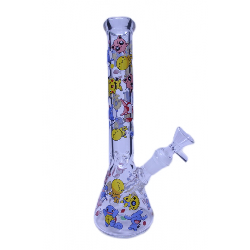 10" Cartoon Patterns Beaker Bong - Big Dog Distribution Ltd.