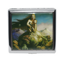 Metal Cigarettes Case with Picture - 3.4"x3.4" - 12 Pack
