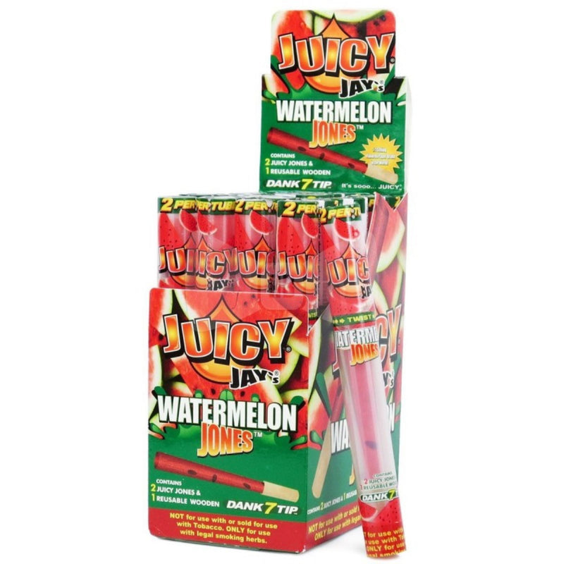 Juicy Jay’s Jones Pre-Rolled Cones With Dank 7 Tips - 24 Tubes/Pack - Big Dog Distribution Ltd.