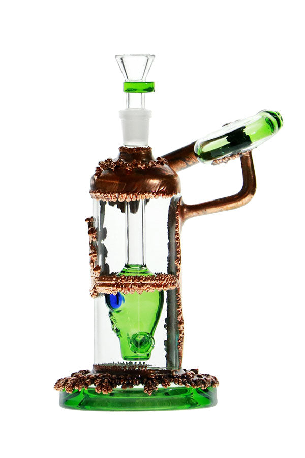 9" Copper Plated Gas Mask Bubbler