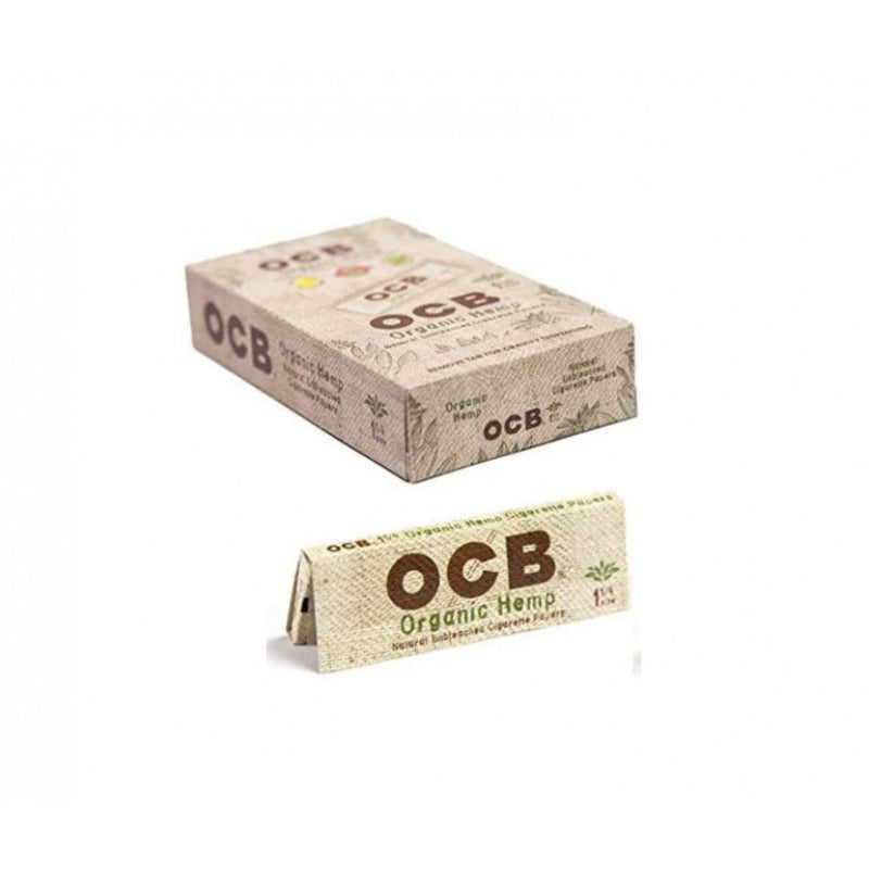 OCB Organic Hemp 1 1/4 Rolling Papers - 25 Packs/Box - Big Dog Distribution Ltd.