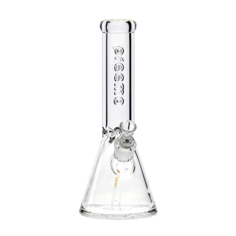 12" 9mm PREEMO Clear Embossed Logo Beaker Bong - Big Dog Distribution Ltd.