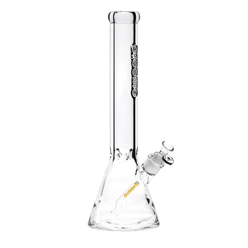 16" 9mm PREEMO Clear Embossed Logo Beaker Bong - Big Dog Distribution Ltd.