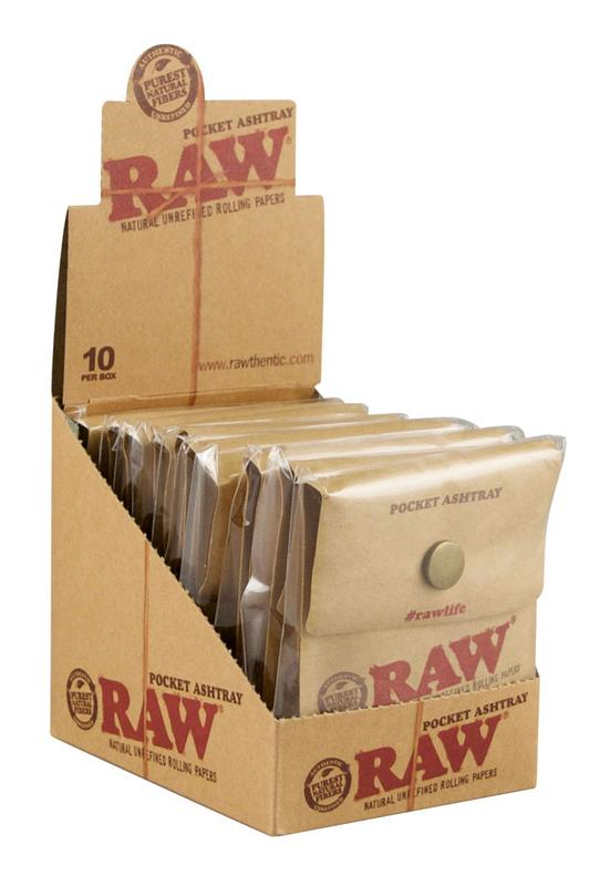 RAW Pocket Ashtray - 10 Packs/Box