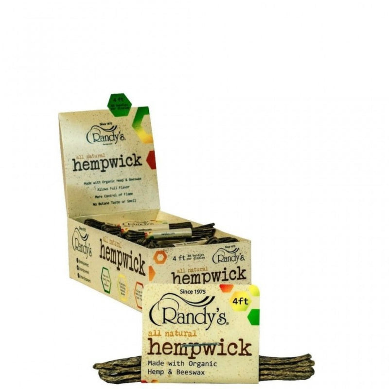 Randy's 4 Ft All Natural Hemp Wick - 40pcs/Box - Big Dog Distribution Ltd.