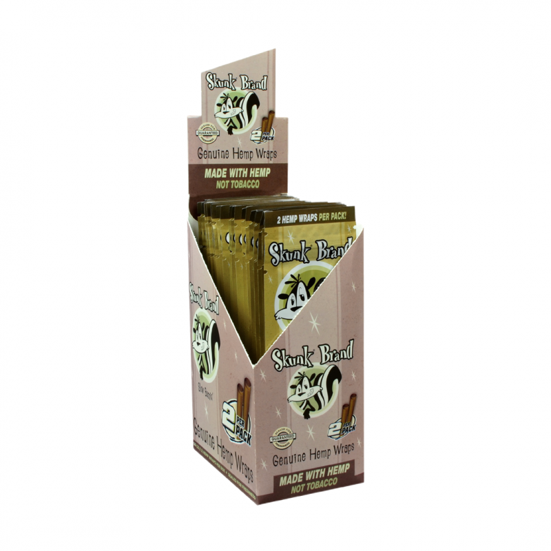 Skunk Hemp Wraps, Natural 2 Pack - 25 Packs/Box - Big Dog Distribution Ltd.