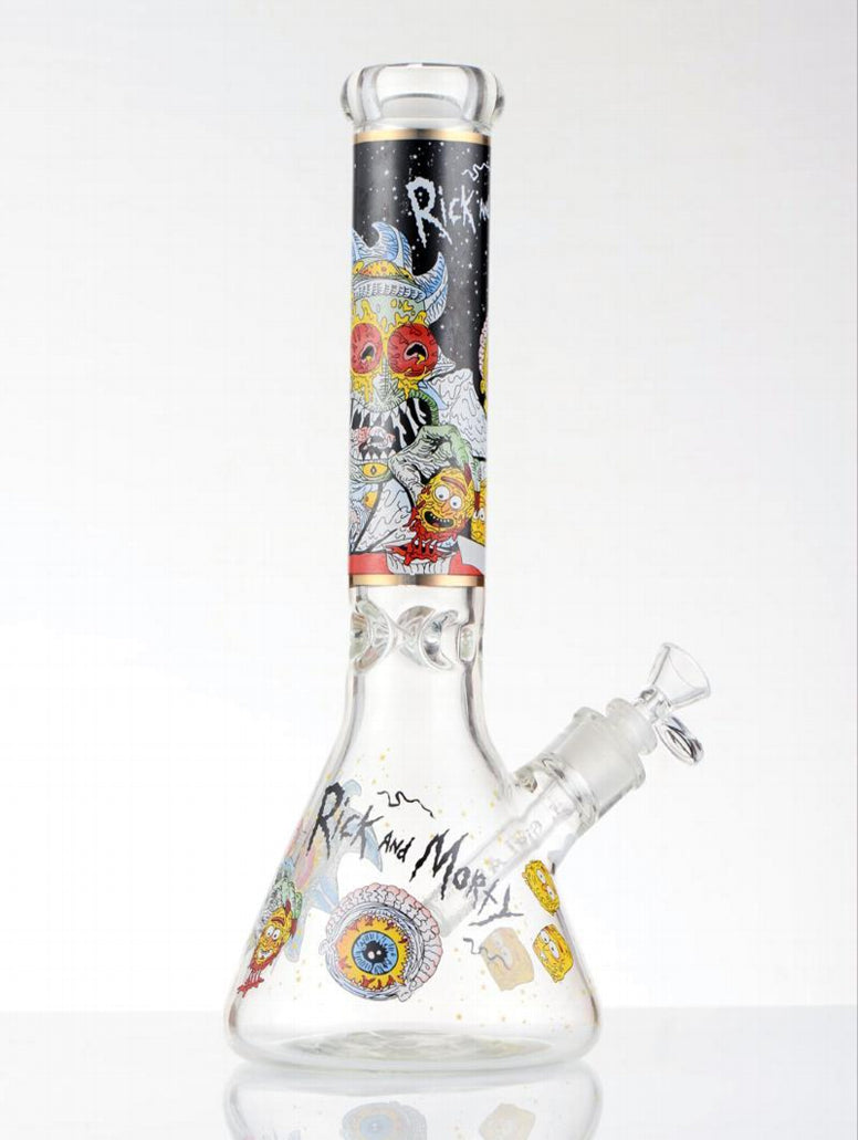 14" 7mm Rick & Morty Beaker Bong