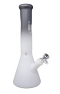 14“ 9mm Infyniti Two Tone Frosted Beaker Bong