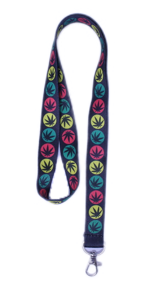 Bob Marley & Hemp Leaf Lanyard - 10" x 1" Assorted