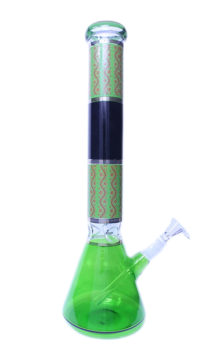 16" Green Base Beaker Bong