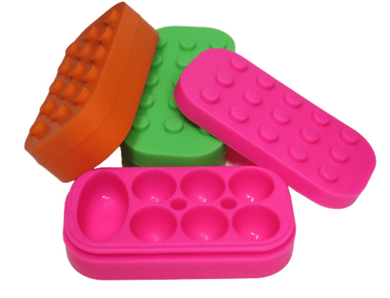 30ml Silicone Lego Dab Puck, Holds 7 Flavours - Assorted Colours - Big Dog Distribution Ltd.