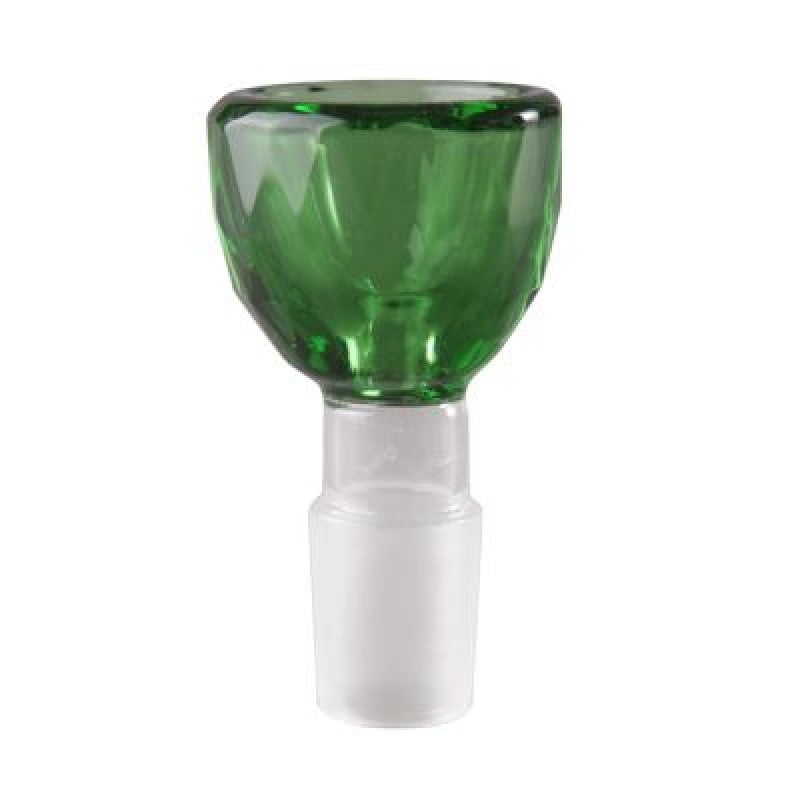 14mm Male Rounded Diamond Cut Heavy Glass Bowl - Big Dog Distribution Ltd.